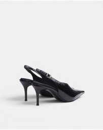 rag & bone - Mercer Leather Slingback Heels