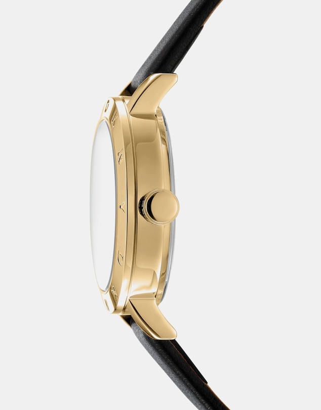 DKNY - Essentials Gold 28mm Silver Dial Womens Watch + Gold Bracelet