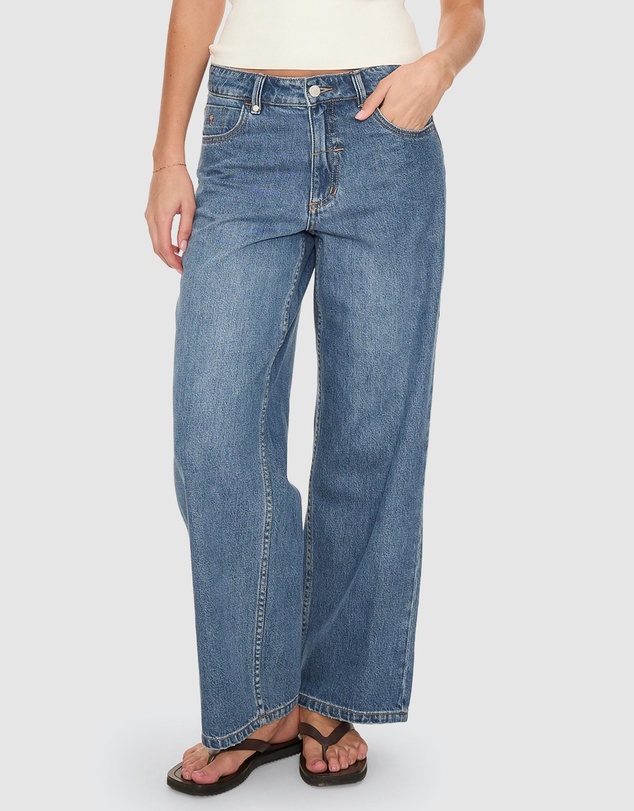 Thrills - Billie Low Rise Baggy Embro Jeans