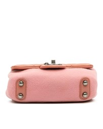 Pre-Loved by Azura Reborn - Pre-Loved Paris Salzburg Mini Quilted Glazed Calfskin and Felt Edelweiss Flower Flap