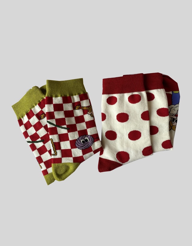 KAJA Clothing - Women's christmas socks colorful fancy soft socks-Little girl socks