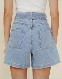 The Fated - Panel Short With Waist Tie