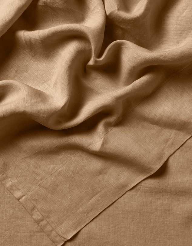 Aura Home - Evie Stonewash Organic Cotton Sheet Set in Pecan