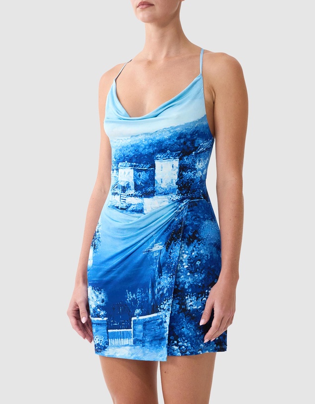 Camilla - Drape Jersey Mini Dress