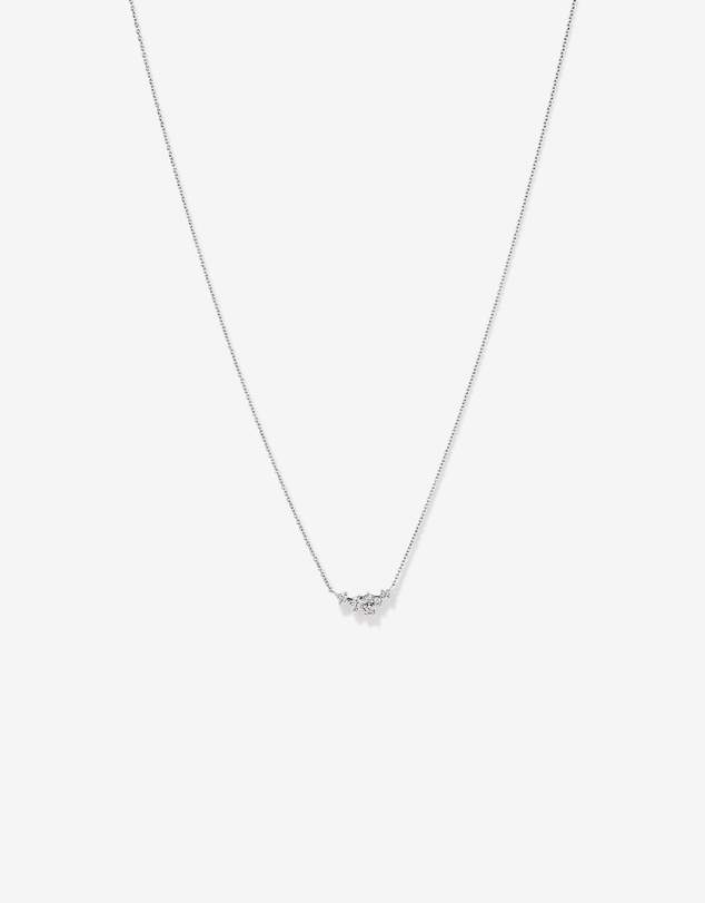 Michael Hill - Round Brilliant Cut Cubic Zirconia Cable Chain Necklace in Sterling Silver