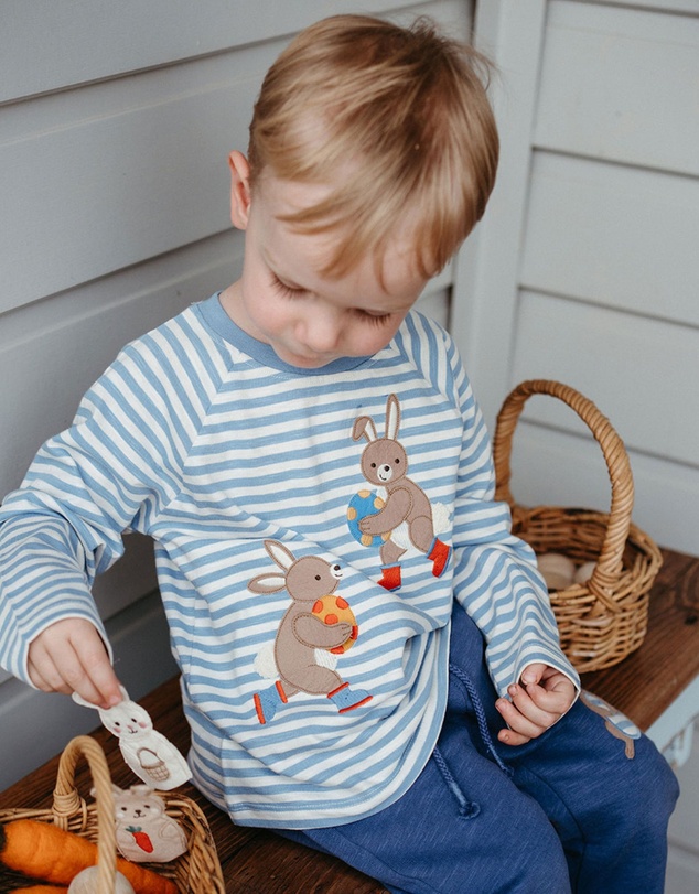 Purebaby - Bunny Egg Thief Tee -Kids-Babies