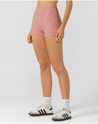 Lorna Jane - Keepsake Broderie 7cm Bike Shorts