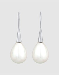 Elli Jewelry - Earrings Drop Classic with Shell Core Beads in 925 Sterling Silver
