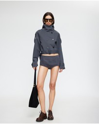 Lioness - Blanc Cropped Trench Coat