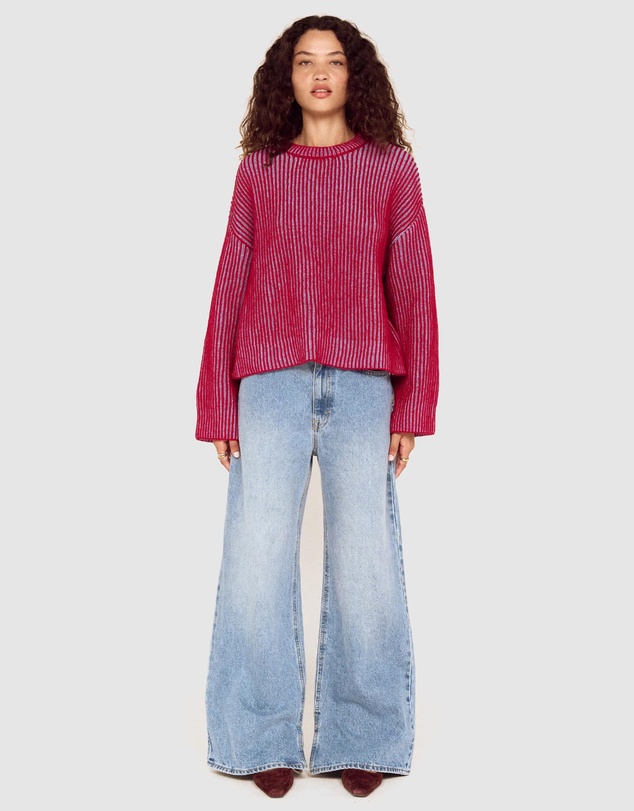 MINKPINK - Cleo Contrast Rib Knit Jumper