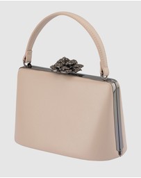 Olga Berg - Grace Embellished Frame Bag
