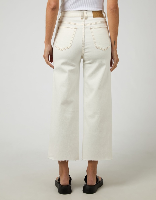 All About Eve - Charlie High Rise Wide Leg Jean Vintage White