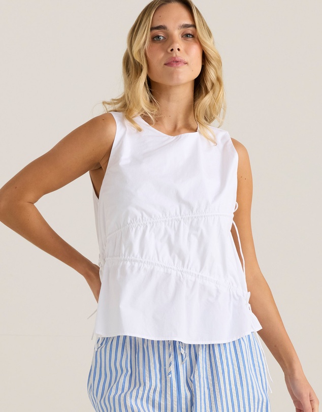 Sass - Elin Gathered Tie Top