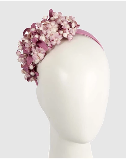 Max Alexander - Pink Flower Fascinator Headband