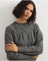 Atmos&Here - Stella Cable Knit Oversized Knit Jumper