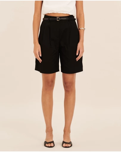 AERE - Dionne Cotton Tailored Shorts