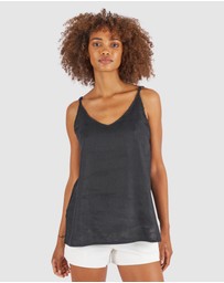 CAMIXA - CAMI-V linen Camisole Top