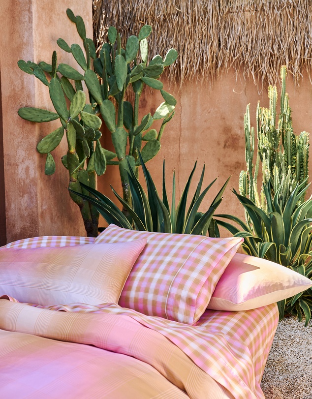 Linen House - Sunrise Check Sheet Set