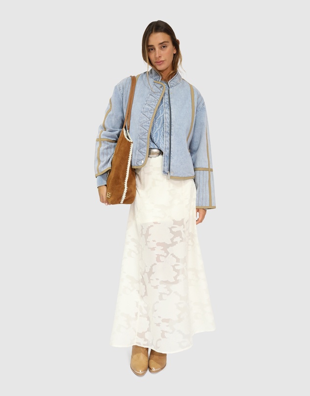 Belle & Bloom - Free And Forward Quilted Denim Jacket