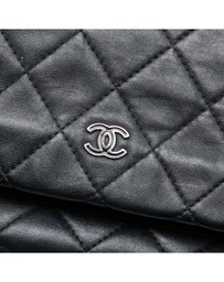 Pre-Loved by Azura Reborn - Pre-Loved Quilted Lambskin CC Beauty Foldover Clutch