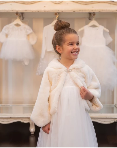 Bebe by Minihaha - Petal Faux Fur Jacket 3-7 Yrs