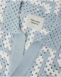 Frescobol Carioca - Pinto Cotton Crochet SS Cardigan