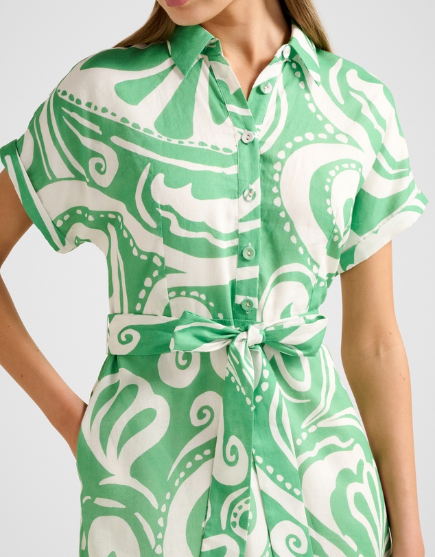 Forever New - Hilary Belted Linen Midi Dress