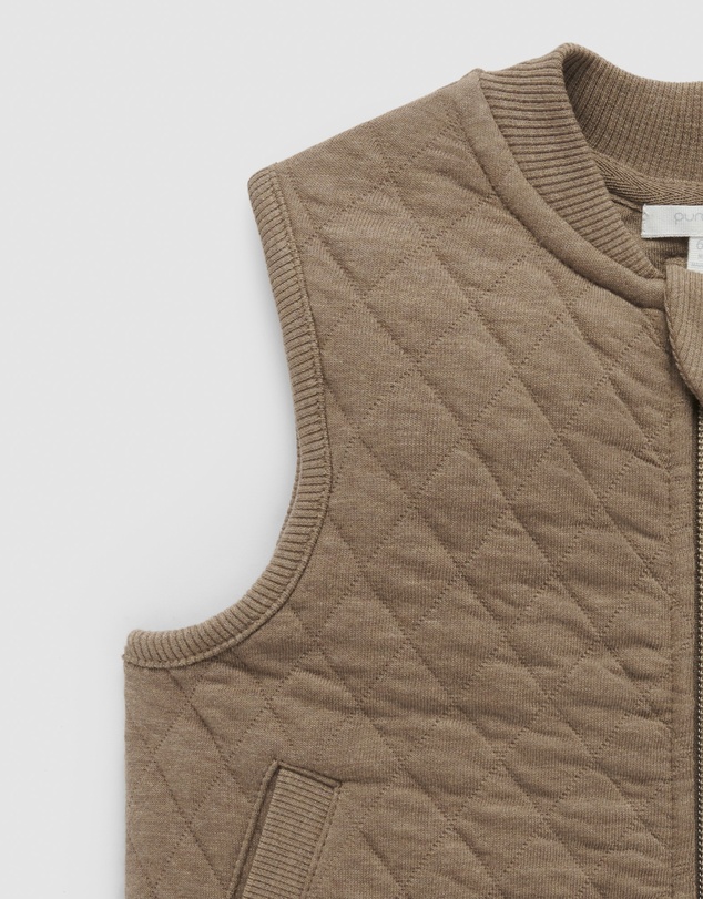 Purebaby - Quilted Vest -Kids-Babies