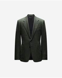 Calibre - Hopsack Wool Blazer Khaki
