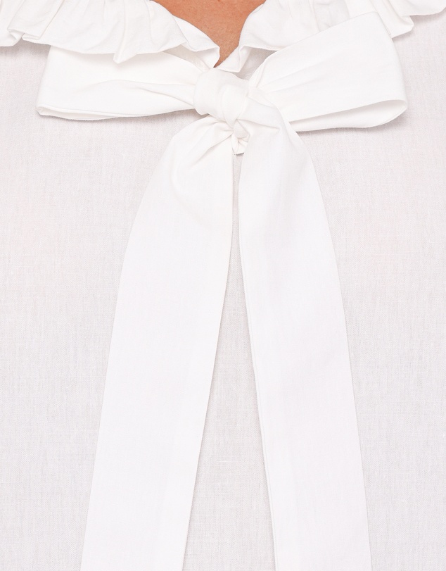 Petal & Pup - Fleming Frill Collar Shirt - White