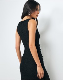 AERE - Raven Lace Jersey Maxi Dress