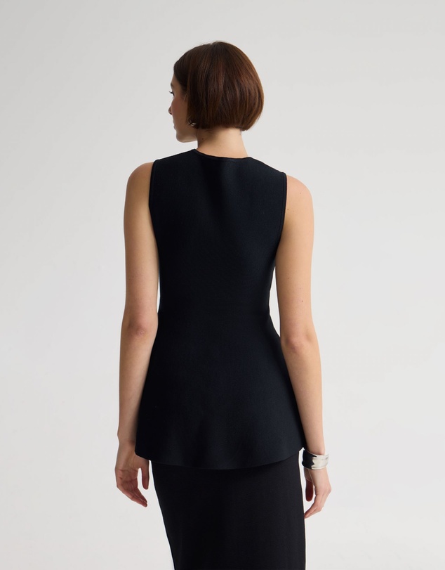 Oxford - Margot Knitted Peplum Top