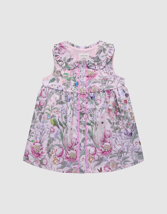 Fleur Harris - 'Heirloom Treasures' Flossie Dress in Pink Multi