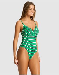 Sea Level Australia - Voyage Cross Front Scoop Back One Piece