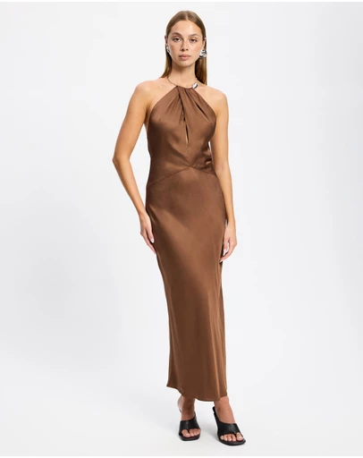 & Other Stories - Draped Satin Maxi Dress