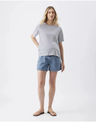 Ripe Maternity - Brooklyn Over Bump Denim Short
