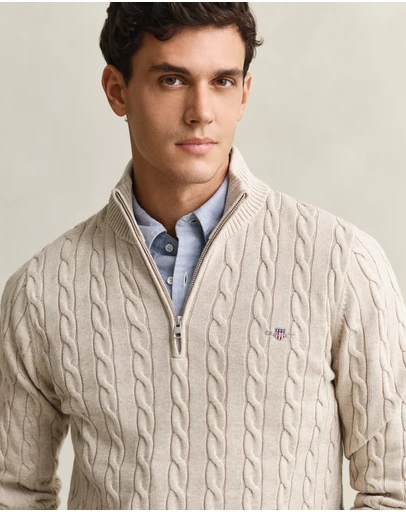 Gant - Cotton Cable Half Zip