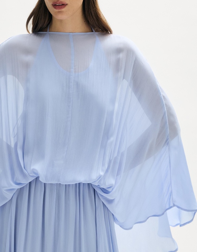Minima Esenciales - Iva Draped Maxi Dress with Removable Lining