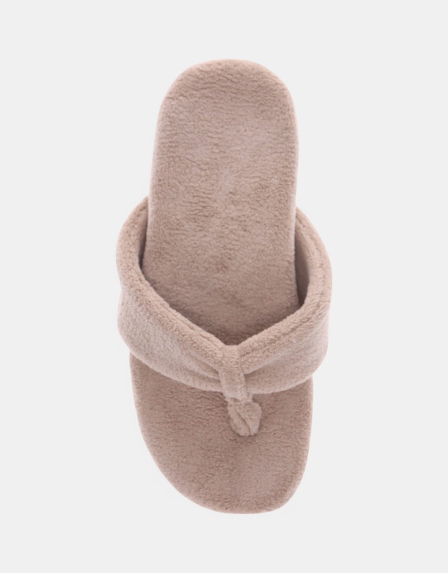 Mia Vita - Cozy Toe Post Slipper - Taupe
