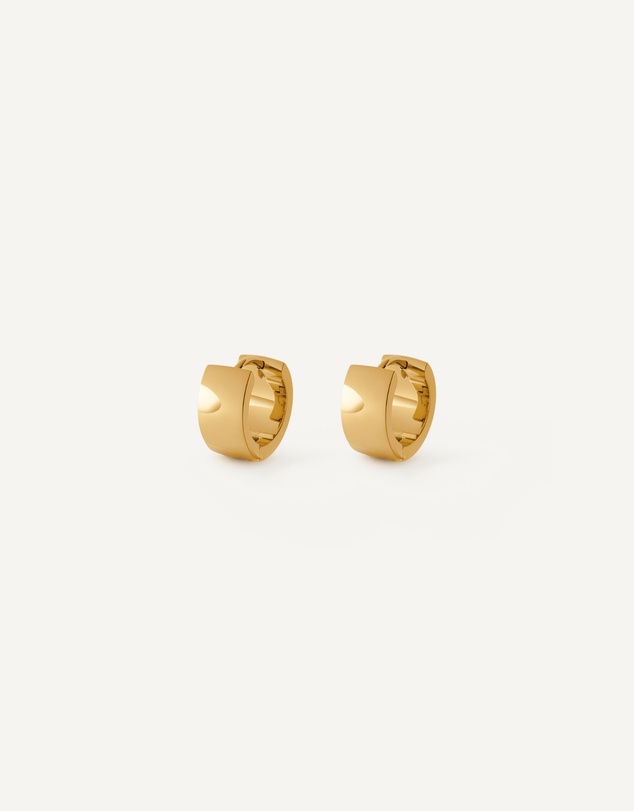 CENDRE - Maiya Huggie Earrings 18K Gold