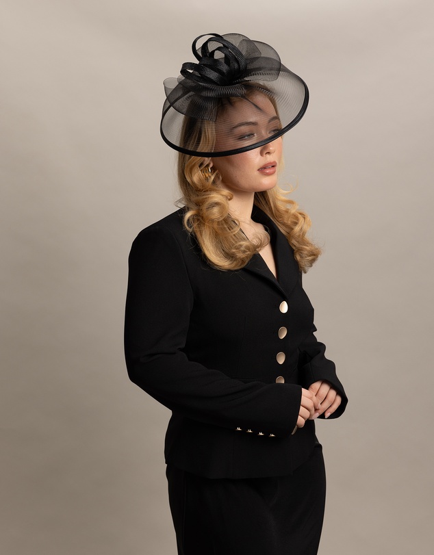 Morgan & Taylor - Tessa Fascinator in Black