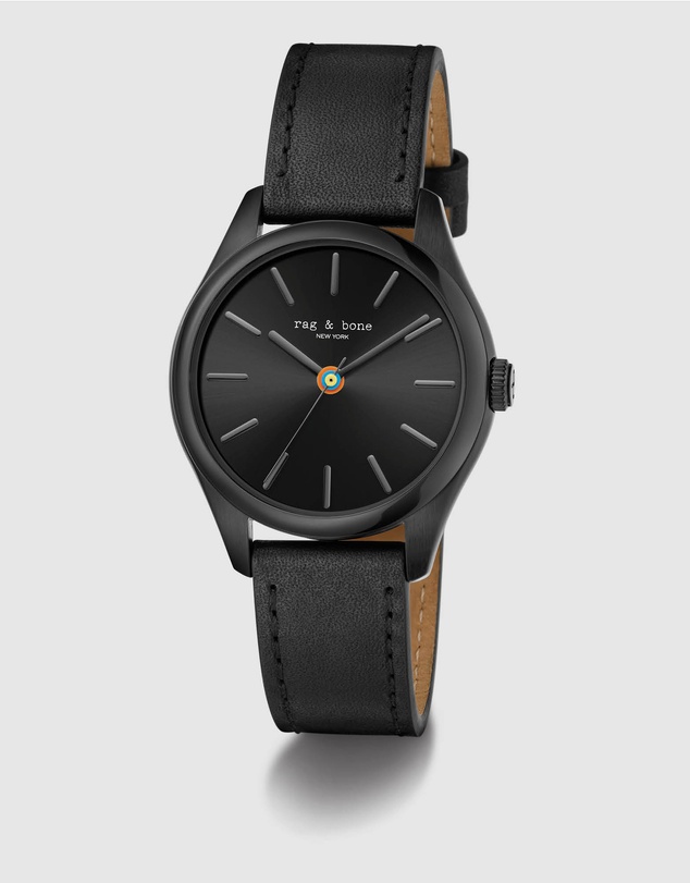 rag & bone - Rag & Bone Dean Black-Tone Analogue Watch