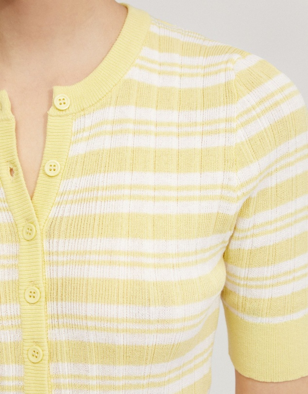 Oxford - Maja Striped Button Knit