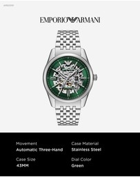 Emporio Armani - Silver Tone Analogue Watch