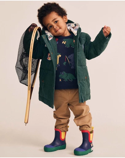 Huxbaby - Camp Hux Cord Puffer Jacket - Babies