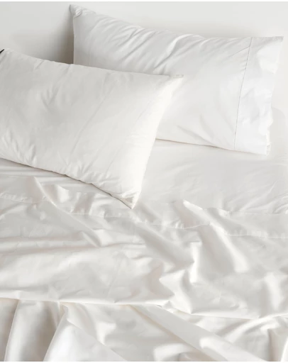 Linen House - Vienna 300TC Cotton Percale 40cm Fitted Sheet