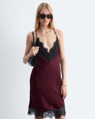 & Other Stories - Lace Trim Slip Dress