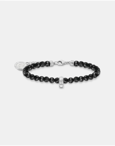 THOMAS SABO - Member Charm Bracelet with Black Beads