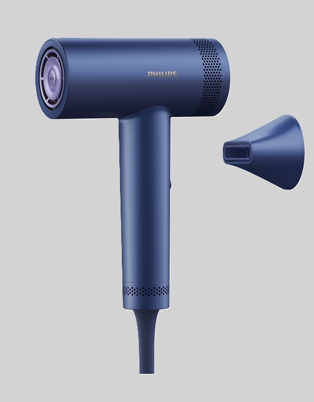 Philips - Philips Hair Dryer 8000, ThermoShield sensor, BLDC motor, Navy Blue