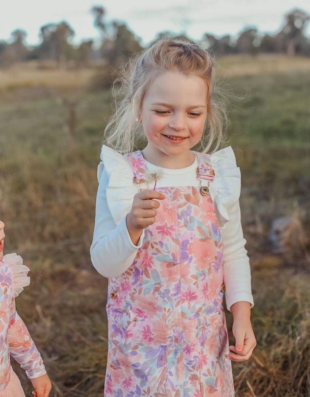WITH LOVE FOR KIDS - Hazel Denim Pinafore Dress - Babies - Kids